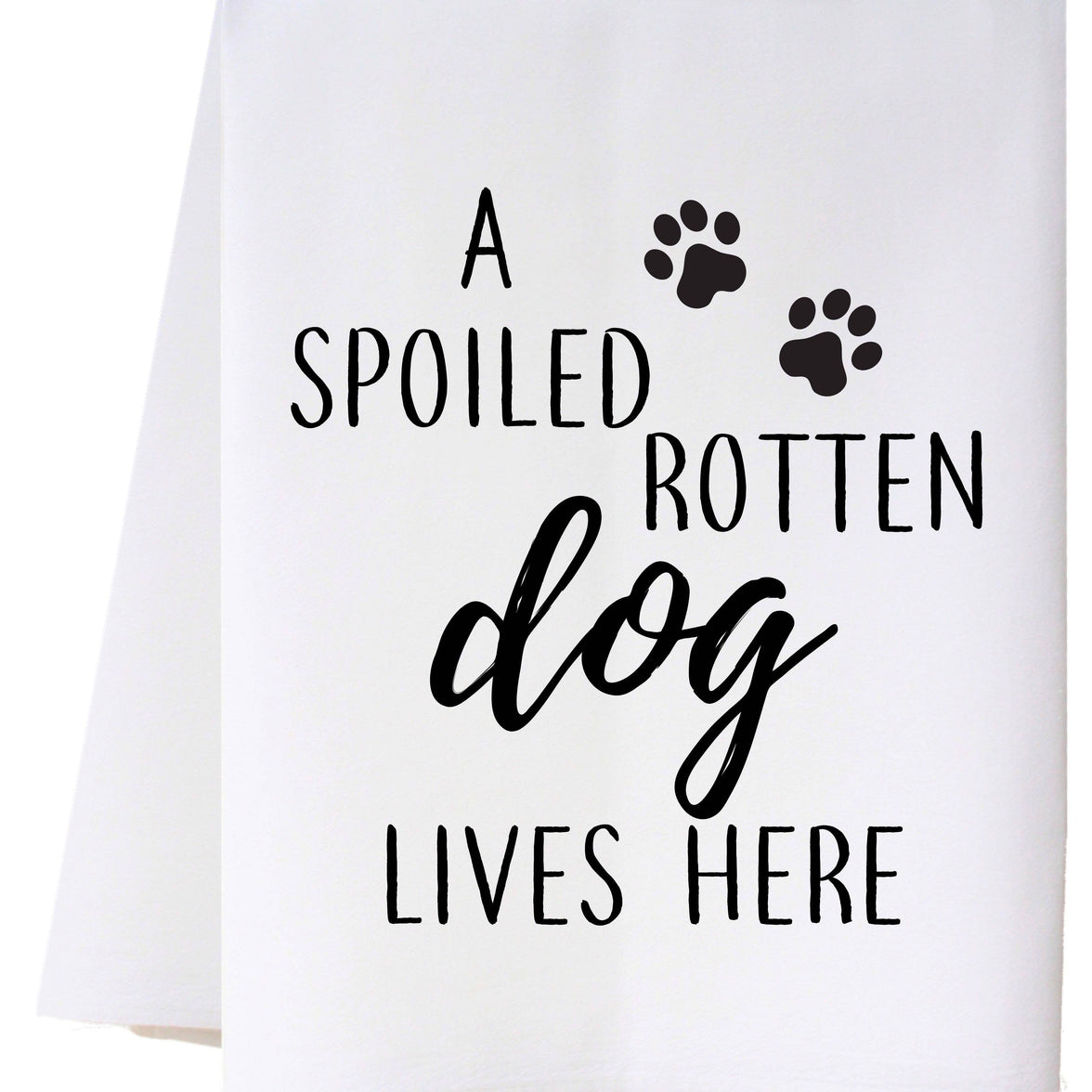 Dog Lives Here Kitchen Towel