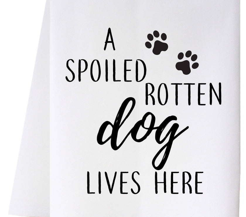 Dog Lives Here Kitchen Towel