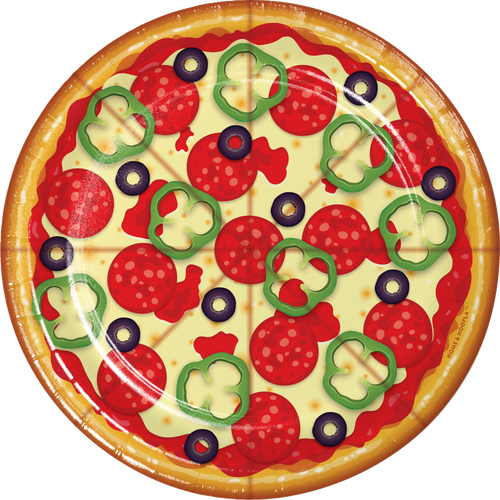 Pizza Party Plates - 16CT