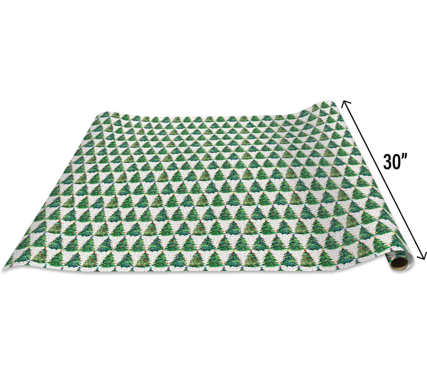 Christmas Trees Gift Wrap Roll