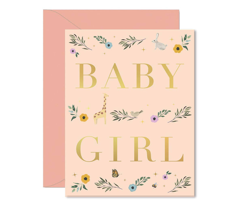 Baby Girl Storybook Greeting Card
