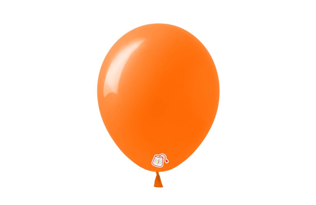 12" Latex Orange Balloon - 25pk