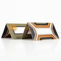 Hexagon and Star Double Sided Place Cards - Boxed Set of 12