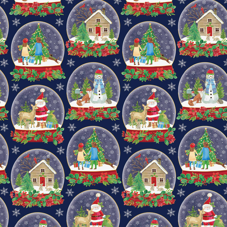 Snow Globes Gift Wrap Roll