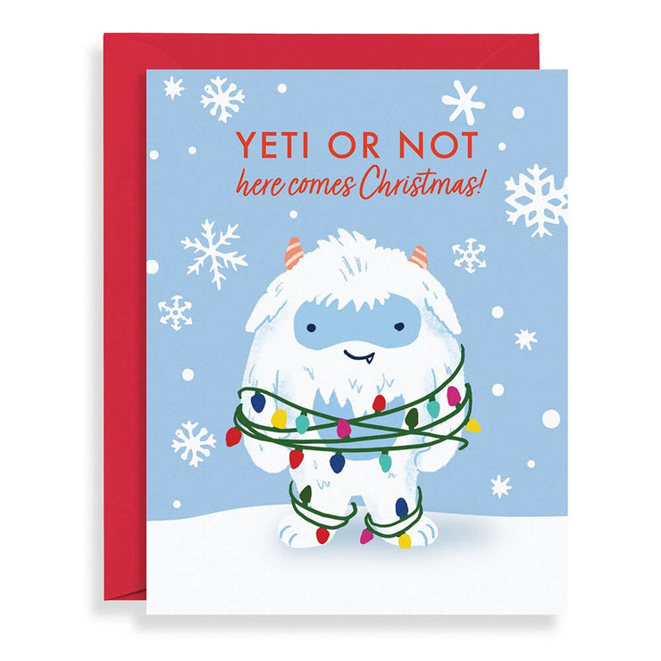 Yeti Or Not Christmas Card
