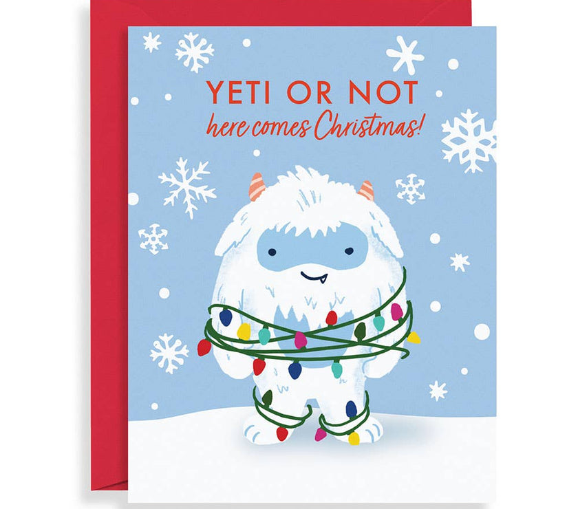 Yeti Or Not Christmas Card