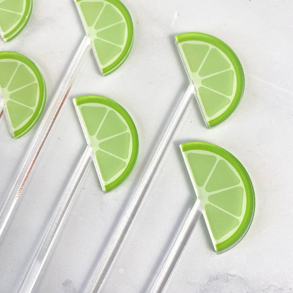 Lime Garnish Cocktail Picks