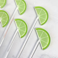 Lime Garnish Cocktail Picks