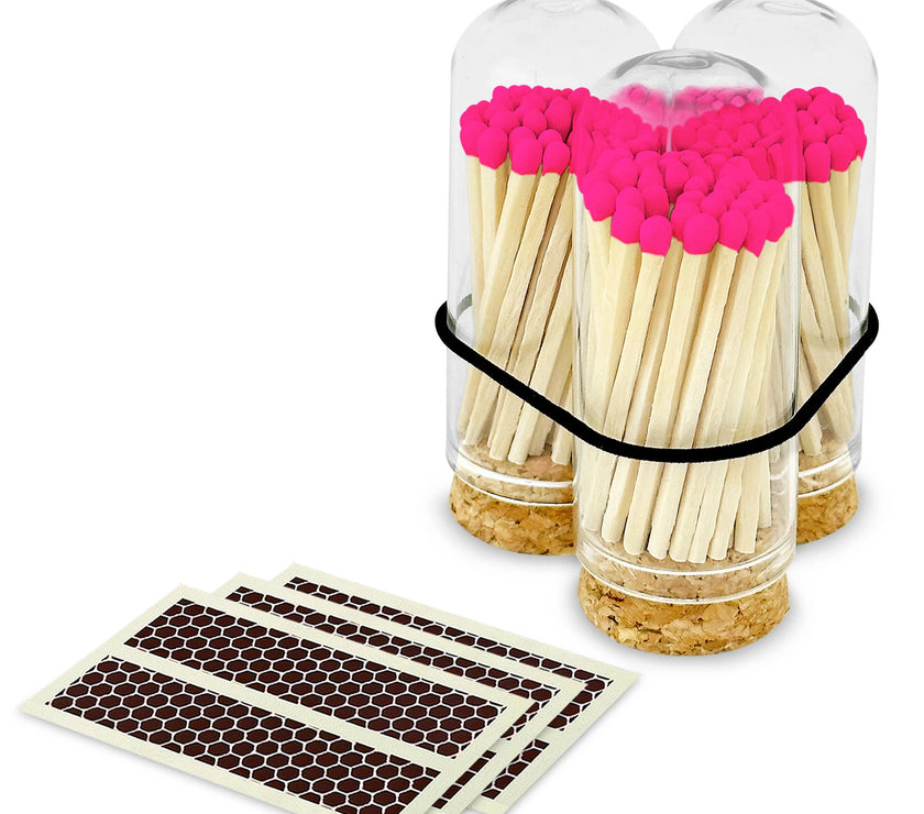 2" Matches + Mini Cloche - Strikers: Hot Pink
