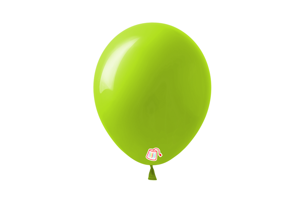 12" Latex Lime Green Balloon - 25pk