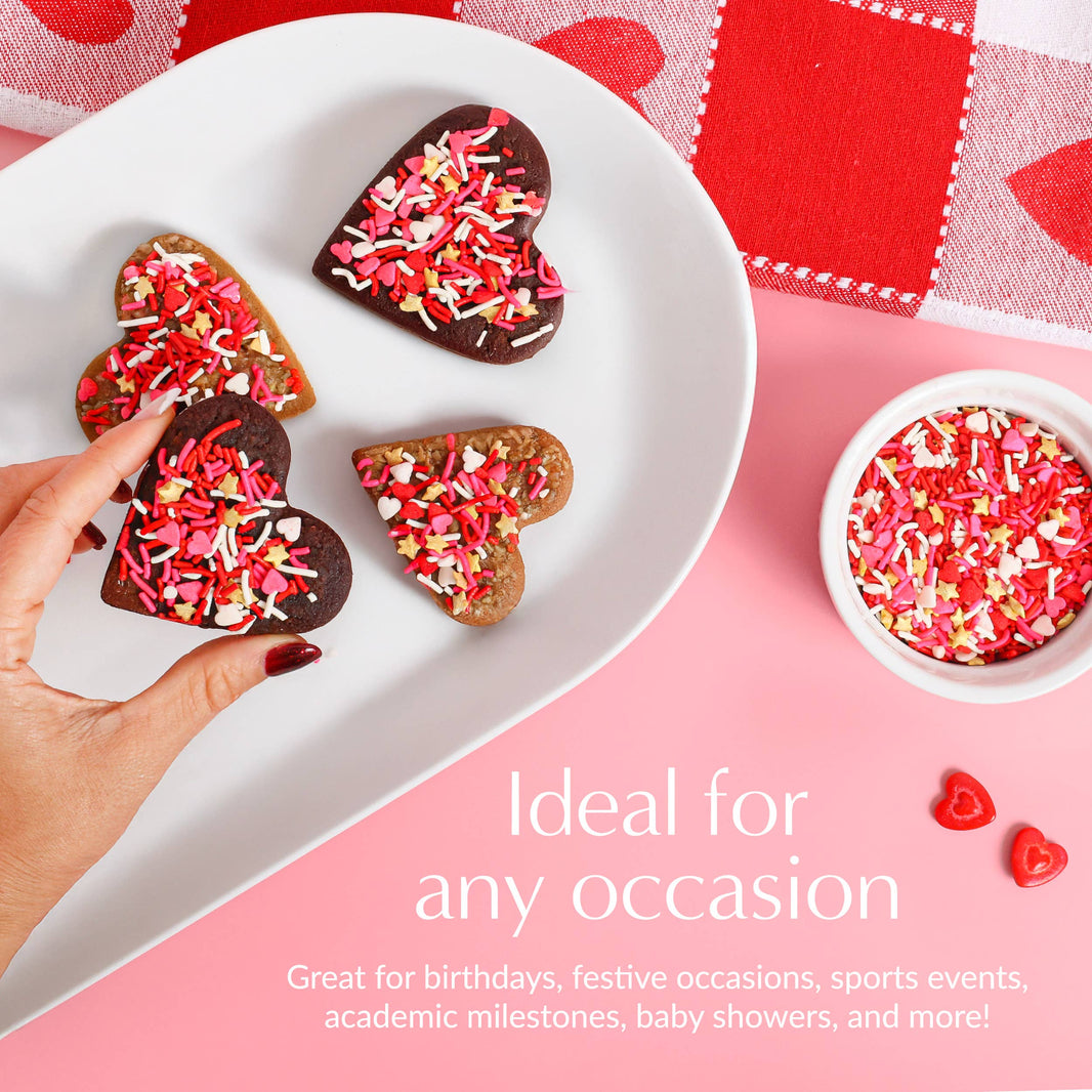 Sprinklemania Sweetheart Blend Sprinkles - 3.5oz Cube