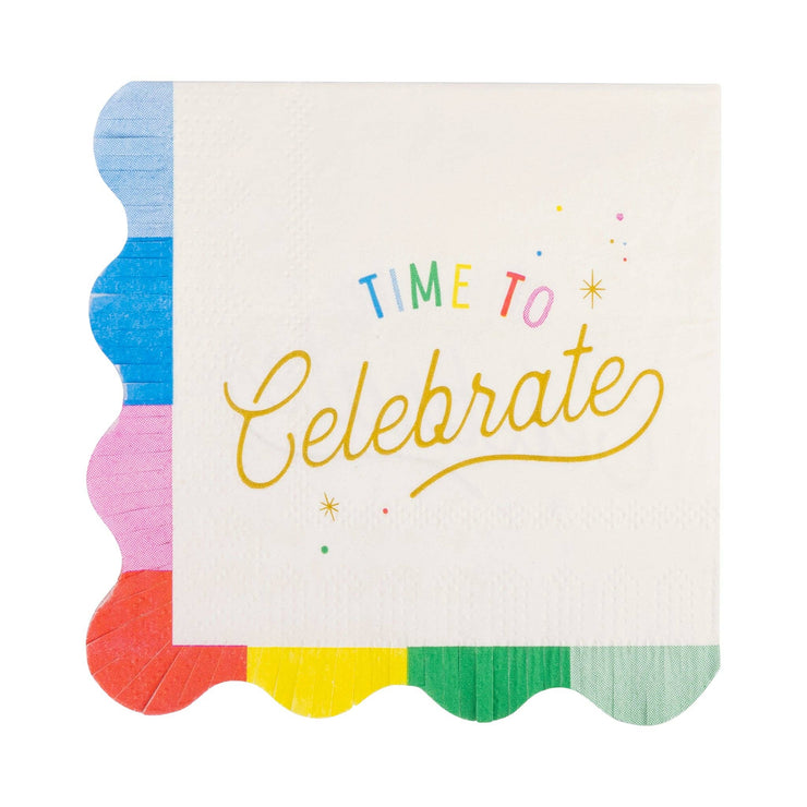 Time to Celebrate Cocktail Napkins -