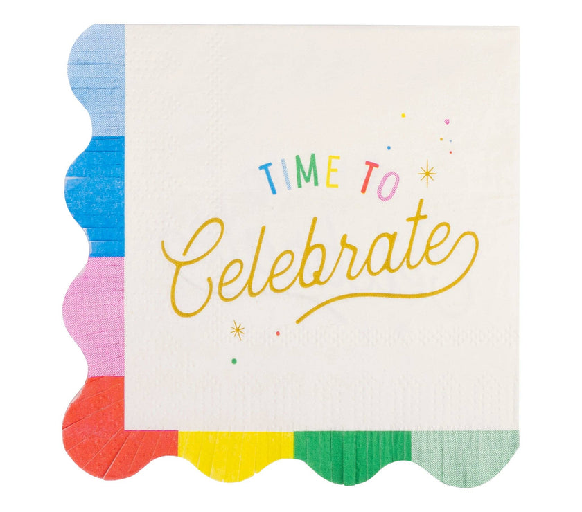 Time to Celebrate Cocktail Napkins -