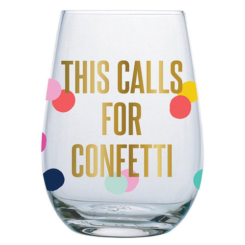 Confetti Wine Glass