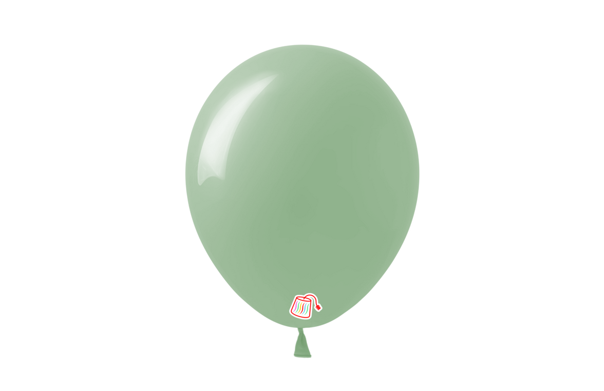 12" Latex Sage Green Balloon - 25pk