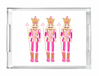 Pink Nutcracker Acrylic Serving Tray - 8.5"x11"