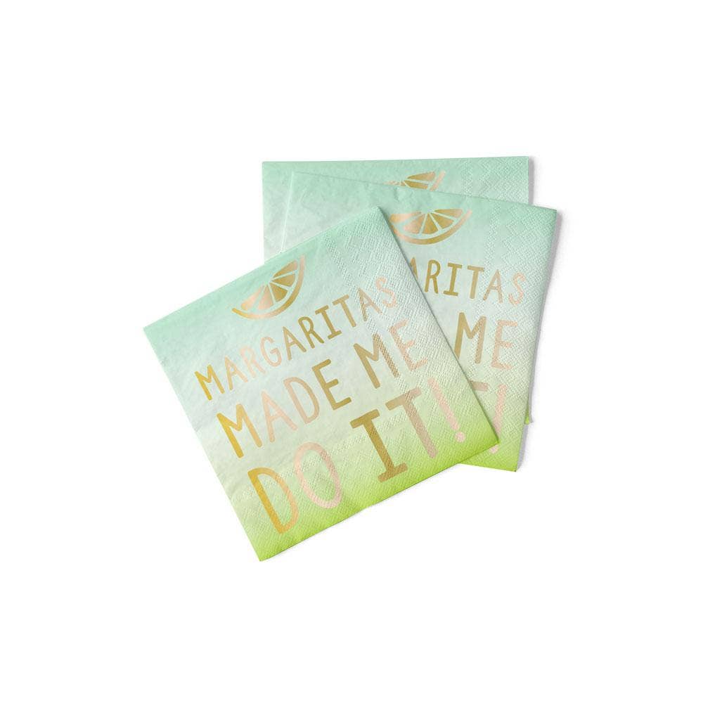 Margaritas Made Me Do It Cocktail Napkins - 20CT