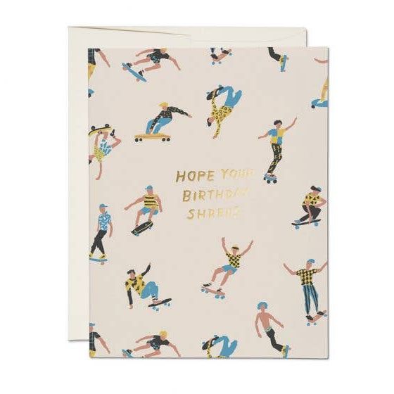 Shreds Birthday Greeting Card