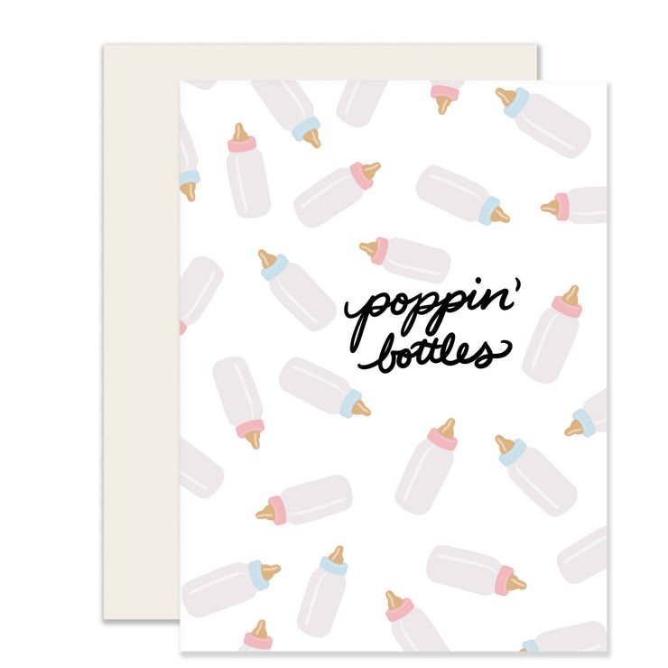 Baby Bottles Baby Card