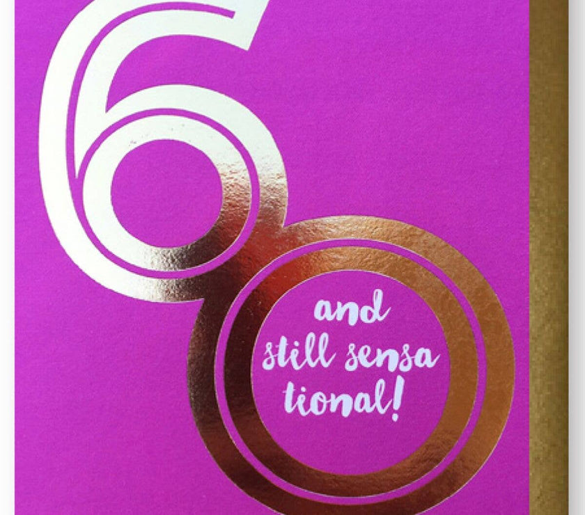 Sensational 60 Birthday Card