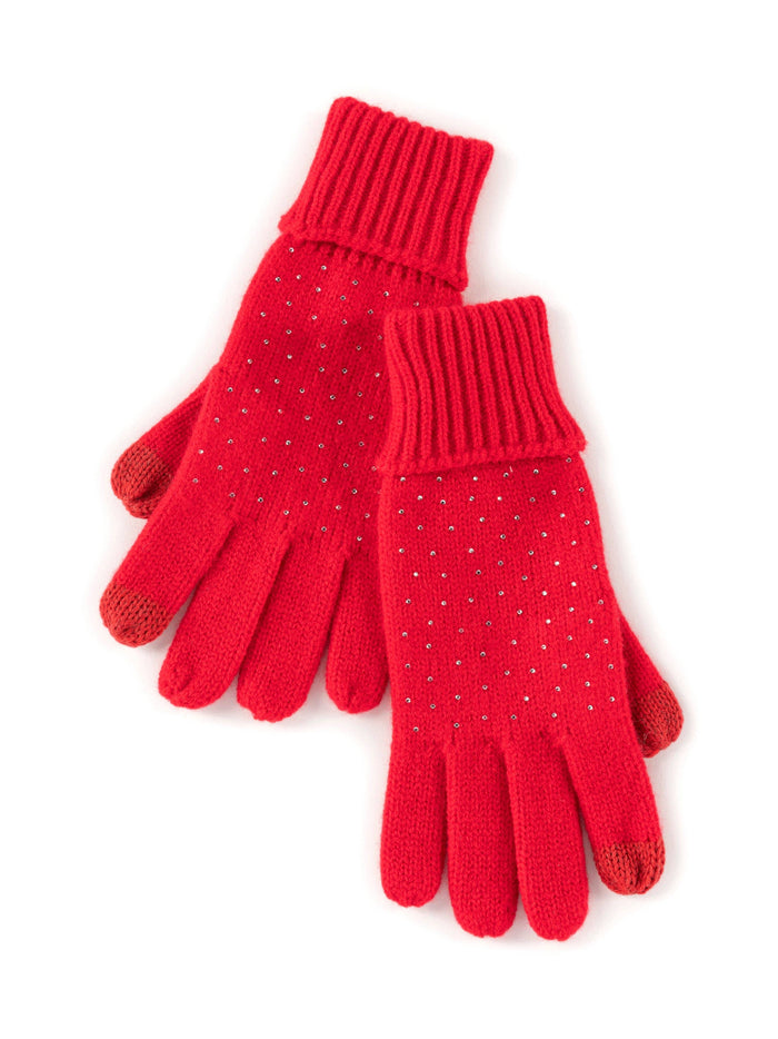Natalia Red Touchscreen Gloves