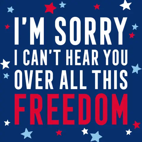 Over All This Freedom Cocktail Napkins 20CT