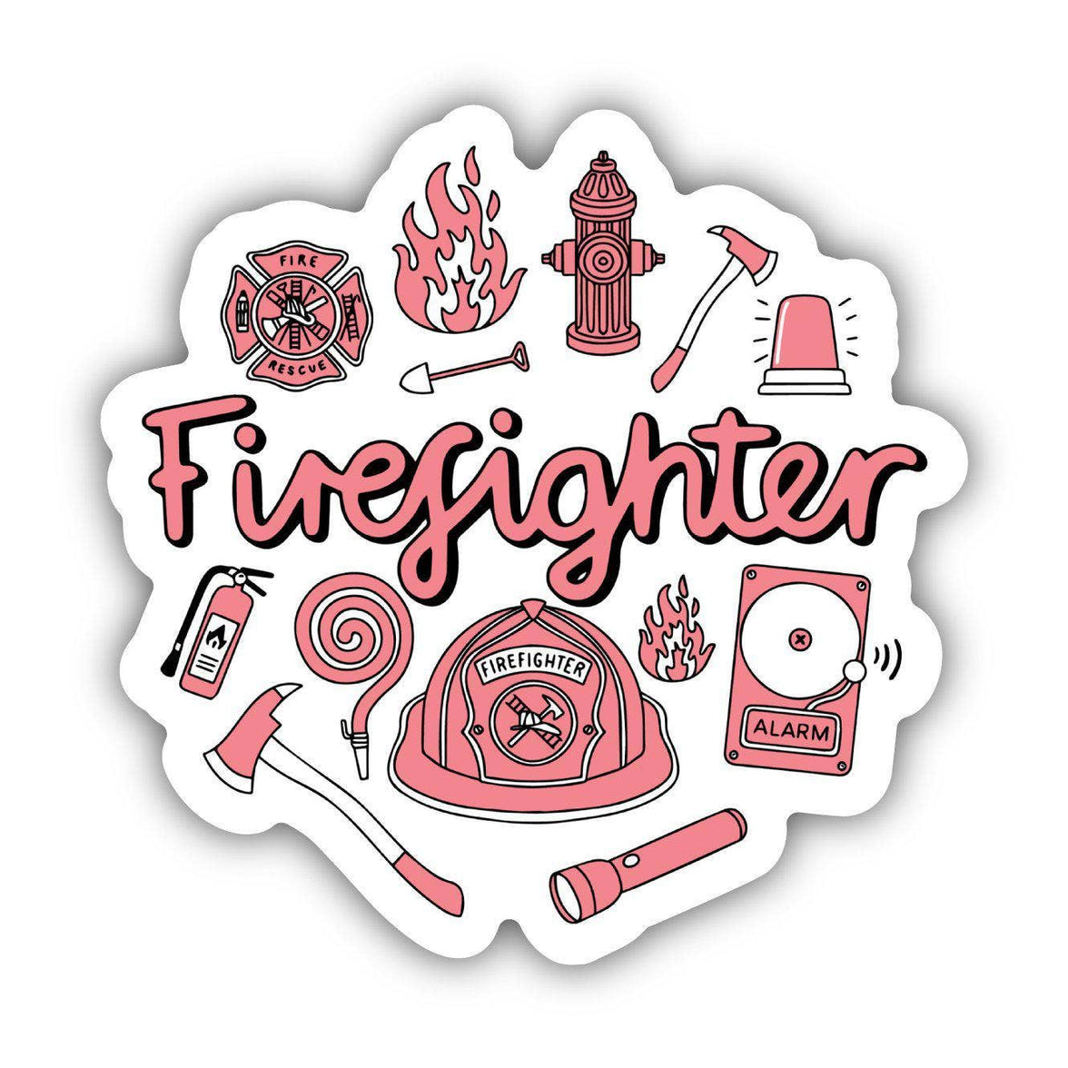 Firefighter Ric Sticker Firefighter Sticker