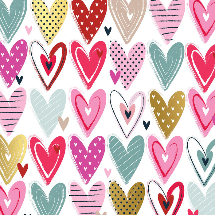 Pretty Hearts Gift Wrap Roll