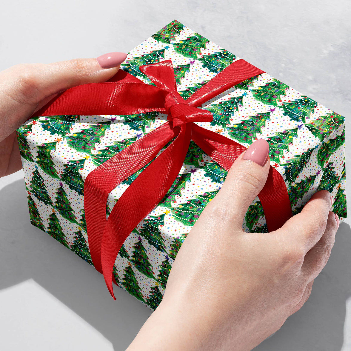 Christmas Trees Gift Wrap Roll
