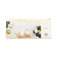 Gold and White Happy Birthday Banner