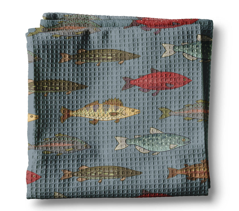 Fishing Kitchen Towel