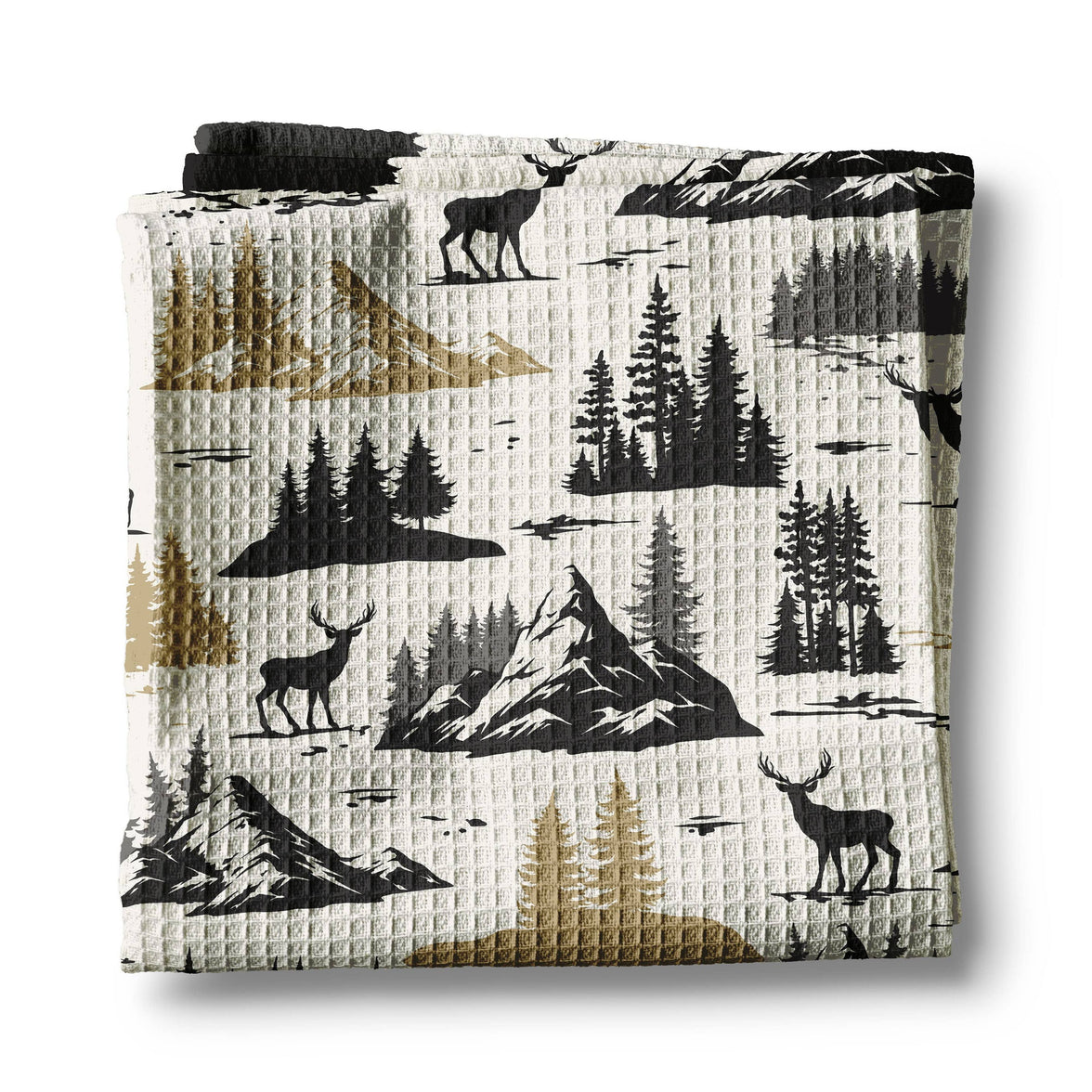 Mountain Deer Tea Towel