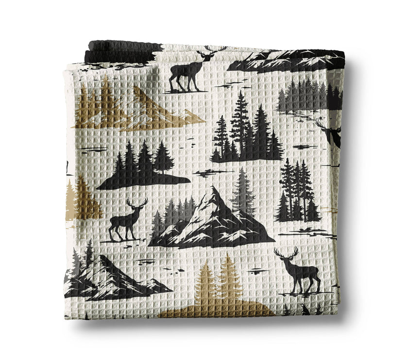 Mountain Deer Tea Towel