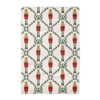 Nutcracker Red Bow Holiday Christmas Kitchen Towel Waffle