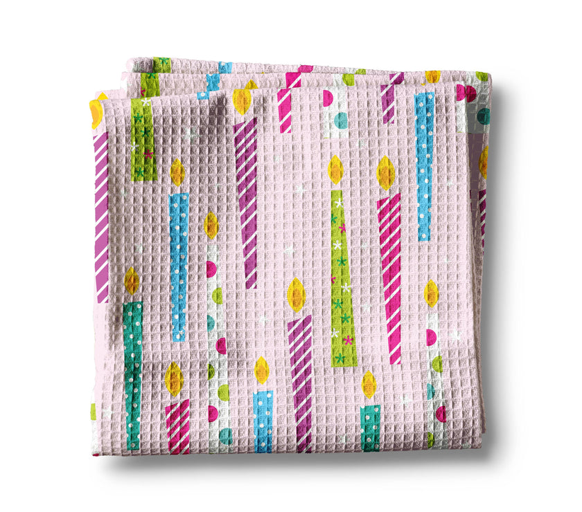 Candle Celebration Tea Towel