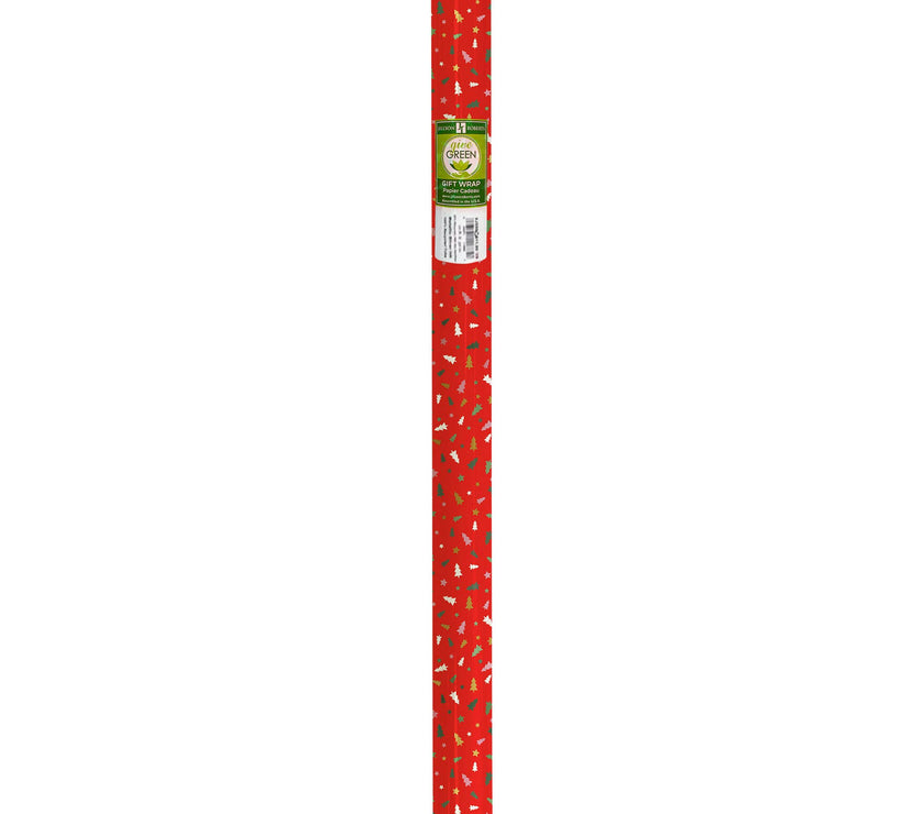 Little Red Trees Gift Wrap Jumbo Roll