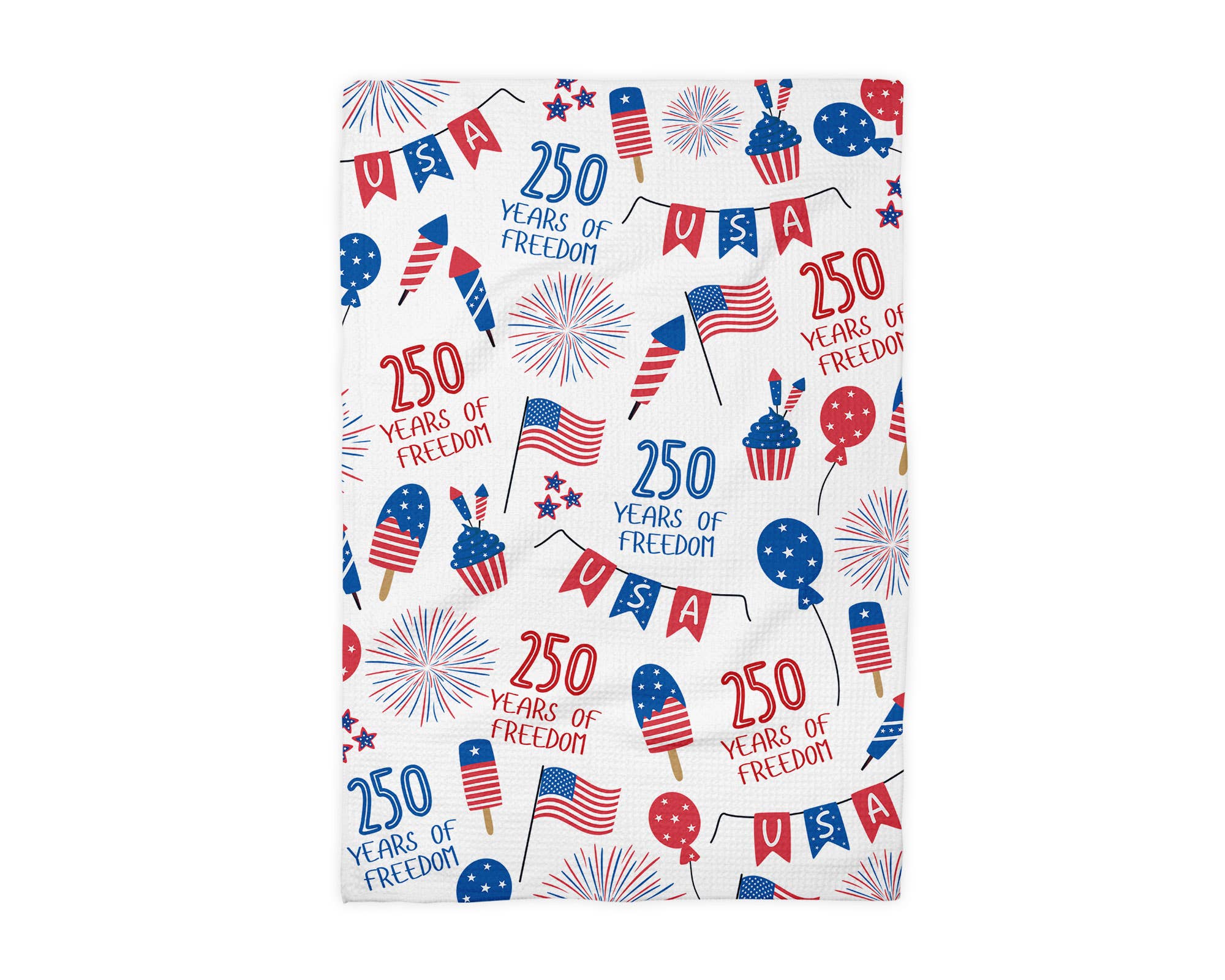 USA 250 4th July Patriotic Kitchen Towel