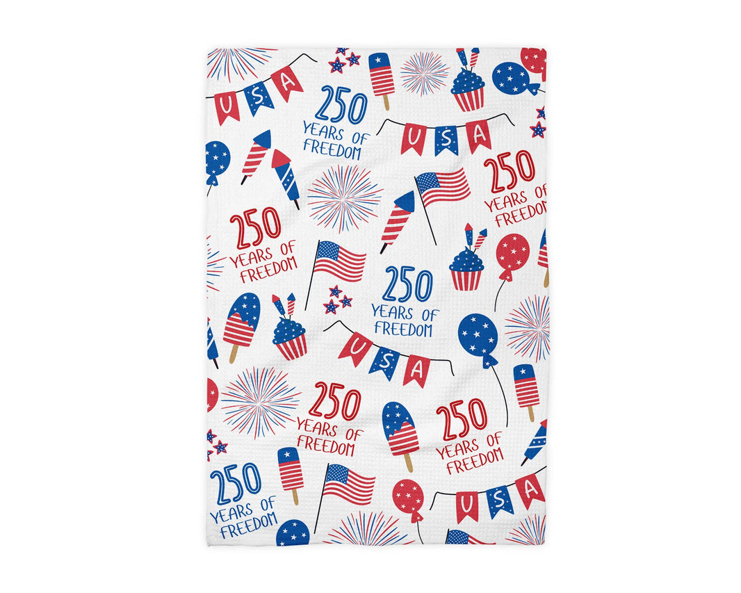 USA 250 4th July Patriotic Kitchen Towel