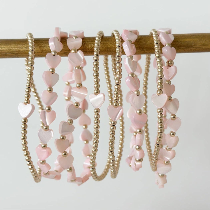 Pippa Sweet Pink Bracelets: Multiheart