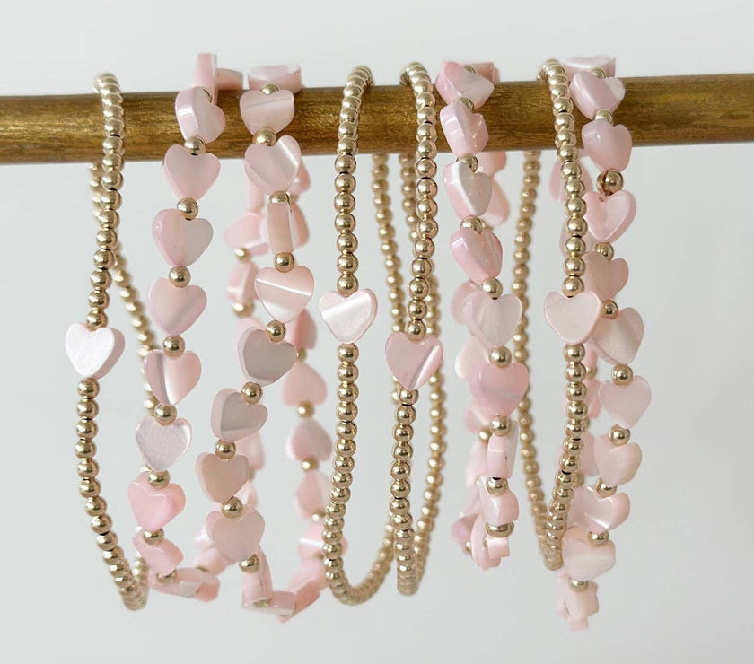 Pippa Sweet Pink Bracelet - Solo Heart
