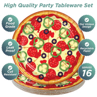 Pizza Party Plates - 16CT