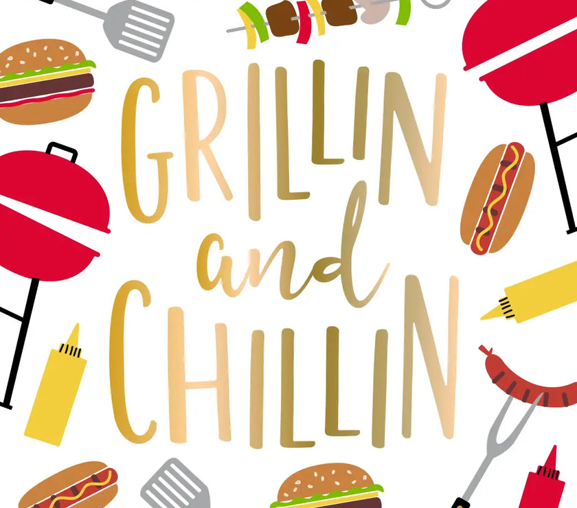 Grillin and Chillin Cocktail Napkins 20CT