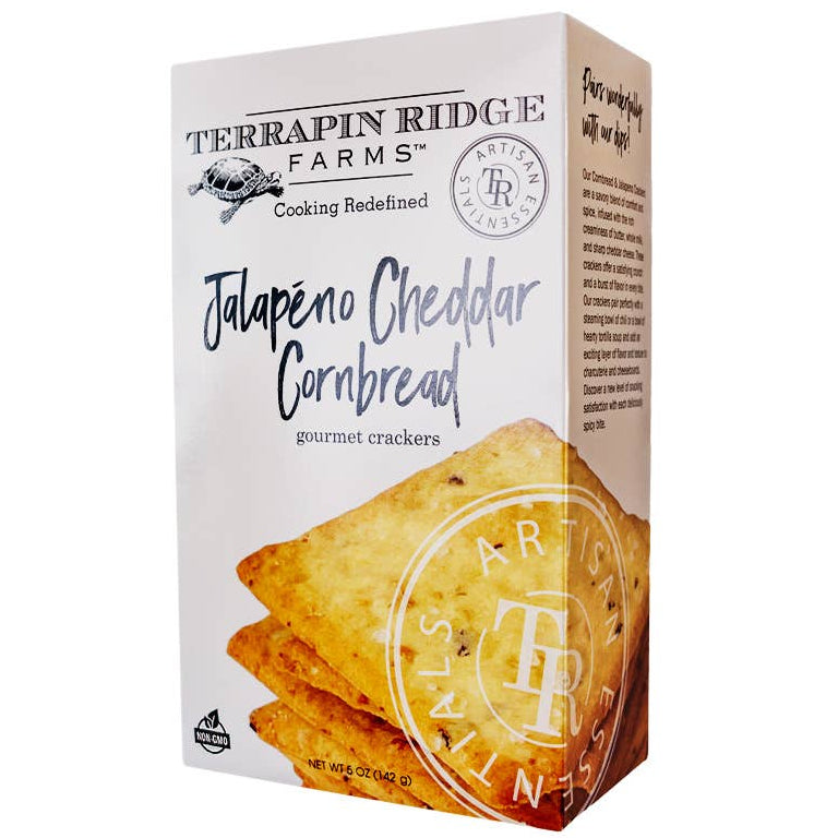Jalapeno Corn Bread Crackers