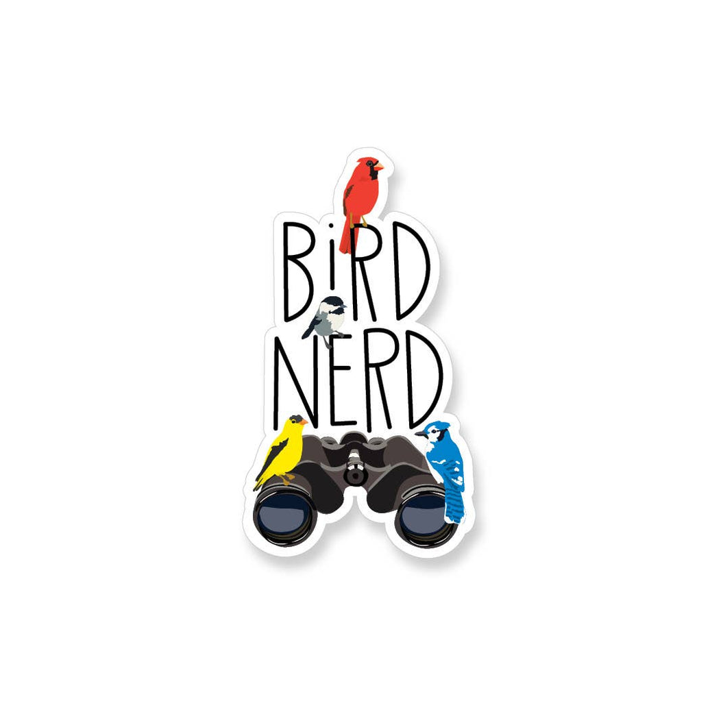 Bird Nerd, Bird Watching Vinyl Sticker