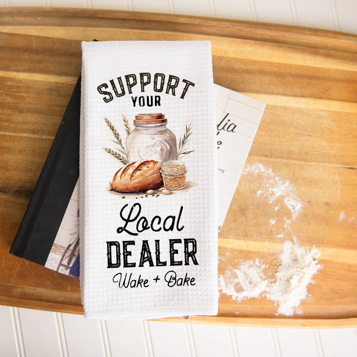 Funny Sourdough Dealer Dish Towel