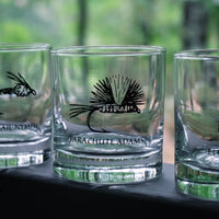 Fly Fishing Rocks Glass - Assorted Designs