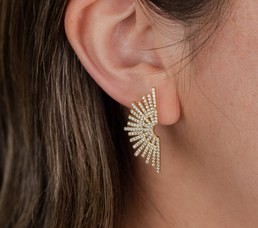 Celestial - Sunburst - Gold Earrings