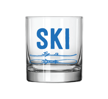 Ski Rocks Glass