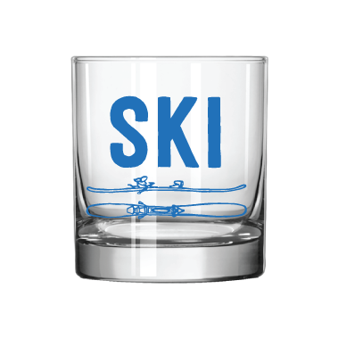 Ski Rocks Glass