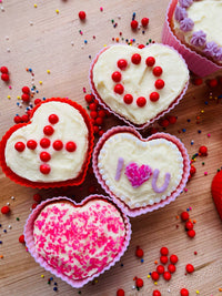 Bakelicious Silicone Cupcake Liners Heart, Set 12, 3"
